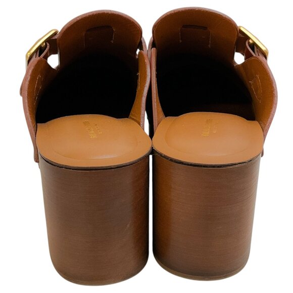 Golden Goose Deluxe Brand Tan Leather Provence Clogs - Picture 5 of 8